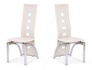 Dwa krzesła kremowe - 1123