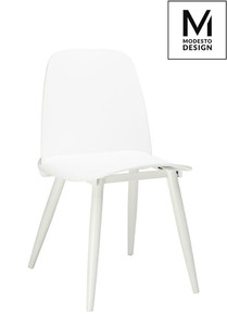 MODESTO krzesło BOOMER białe - polipropylen, metal - king home