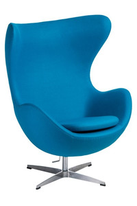 Fotel Jajo kaszmir niebieski jasny 43 Premium - d2design