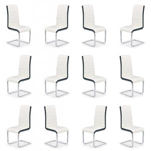 Dwanaście krzeseł biało-czarnych - 4541