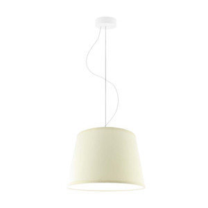Lampa wisząca z abażurem w kształcie stożka TUNIS - kolor ecru - Lysne