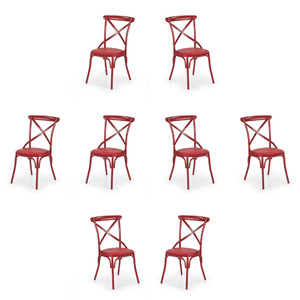 Osiem krzeseł czerwonych - 0480