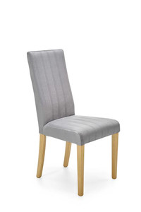Krzesło DIEGO 3 dąb miodowy / tap. velvet pikowany Pasy - MONOLITH 85  - Halmar