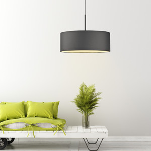 Lampa wisząca do pokoju SINTRA fi - 50 cm - kolor grafitowy - Lysne