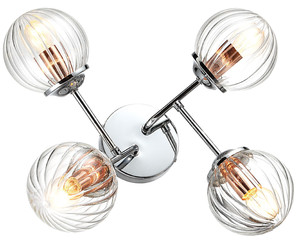 Best Lampa Sufitowa 4x40w E14 Chrom+Miedź - Candellux