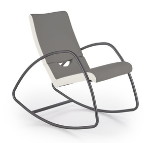 BALANCE fotel bujany biały/popielaty  - Halmar