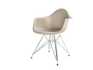 Krzesło P018 PP beżowe, chrom nogi HF - d2design