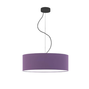 Lampa wisząca pokojowa z abażurem walec HAJFA fi - 50 cm - kolor fioletowy - Lysne