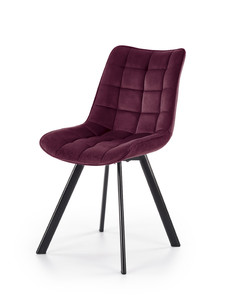 Krzesło K332 nogi - czarne, siedzisko - bordowy  - Halmar
