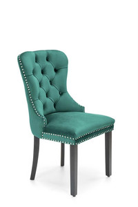 Krzesło MIYA czarny / tap: ciemny zielony  - Halmar