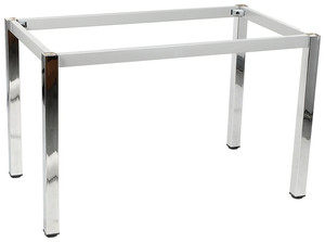 Stelaż ramowy stołu chromowany, 156x66 cm, noga kwadratowa - Stema
