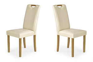 Dwa krzesła buk krem - 0596