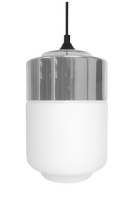 Masala 17 Lampa Wisząca 1x60w E27 Biały Z Chromowaną Nakładką - Candellux