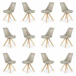 Dwanaście krzeseł khaki - 8296