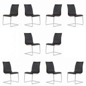 Dziesięć krzeseł czarnych orzech - 7428