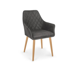 Krzesło K287 ciemny brąz  - Halmar