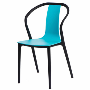 Krzesło Bella czarne/niebieskie - d2design