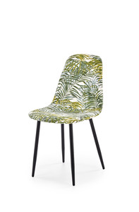 K317 krzesło tapicerka - wielobarwny, nogi - czarny  - Halmar