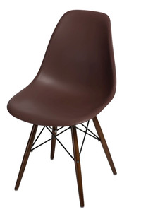 Krzesło P016W PP brązowe, dark nogi - d2design