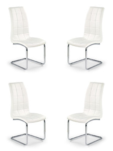 Cztery krzesła białe - 6545