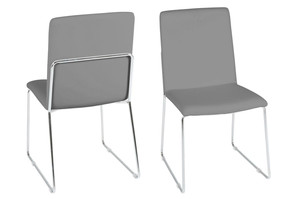 Krzesło Kitos szare/chromowane - ACTONA