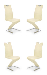 Cztery krzesła waniliowy - 4939