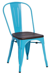 Krzesło Paris Wood nieb. sosna orzech - d2design