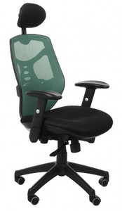 Fotel biurowy SPECTRUM HB NET zielony - SitPlus