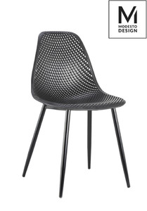MODESTO krzesło TIVO czarne - polipropylen, metal - king home