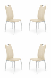 Cztery krzesła beżowe - 4816