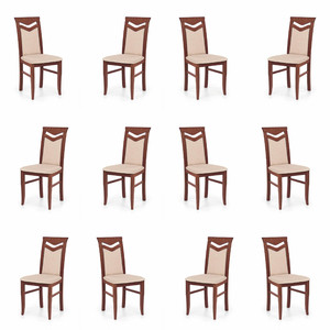 Dwanaście krzeseł czereśnia antyczna II tapicerowanych - 0787