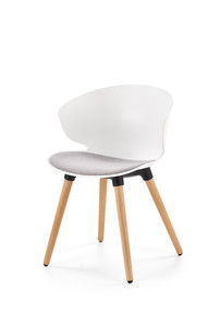 K324 krzesło biały / popielaty  - Halmar