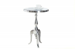INVICTA stolik JARDIN 75cm srebrny - aluminium - king home