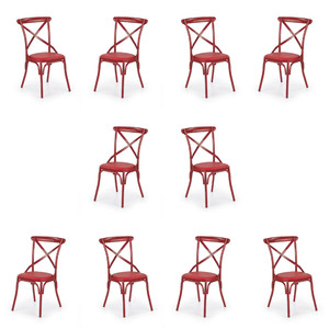Dziesięć krzeseł czerwonych - 0480