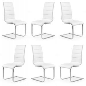 Sześć krzeseł białych ekoskóra - 2026