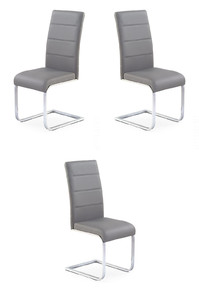 Trzy krzesła popielate - 1104