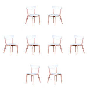 Osiem krzeseł białych - 4212