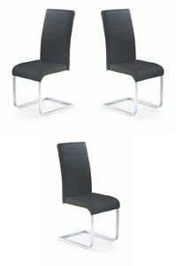 Trzy krzesła czarne - 1238