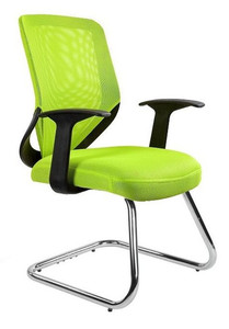 Krzesło biurowe Mobi Skid / zielony - Unique