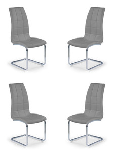 Cztery krzesła popielate - 2576