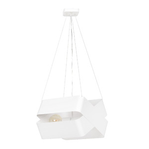 DELTA WHITE 445/2 oryginalna lampa wisząca biała LOFT regulowana metalowa DESIGN