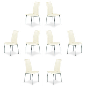 Osiem krzeseł beżowych - 3420