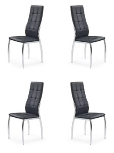 Cztery krzesła czarne - 0015