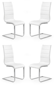 Cztery krzesła białe ekoskóra - 2026