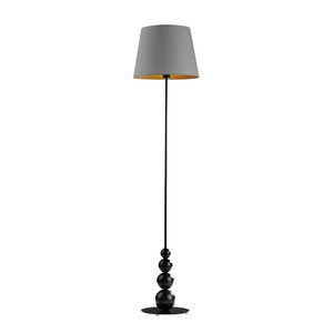 Nowoczesna lampa do salonu z włącznikiem nożnym LIZBONA GOLD - Lysne