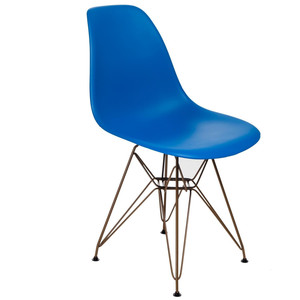 Krzesło P016 PP Gold niebieskie - d2design