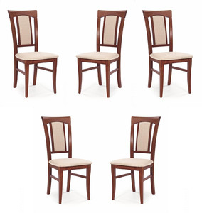 Pięć krzeseł czereśnia antyczna - 0855