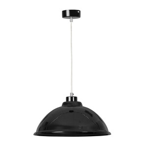 RIKO BLACK 290/1 nowoczesna lampa wisząca duży czarny klosz