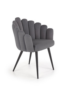 Krzesło K410 popielaty velvet  - Halmar