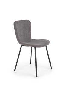K414 krzesło popielaty sztruks  - Halmar